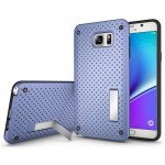 Wholesale Samsung Galaxy Note 5 Net Hybrid Kickstand Case (Blue)